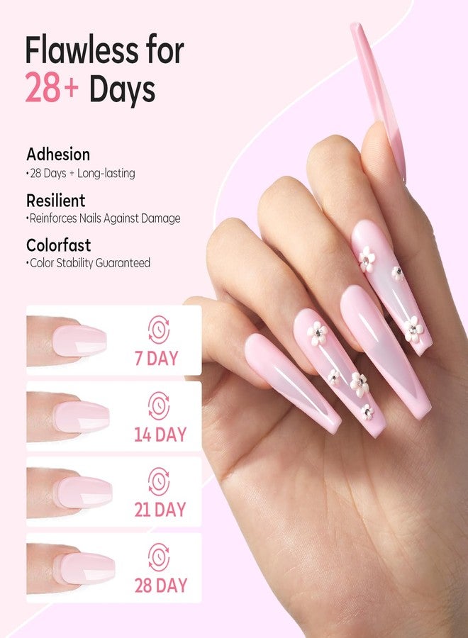 Modelones Acrylic Powder, 4.23oz Upgraded Medium Pink Nail Acrylic Powder for Nail Art 3D Carving French Nails Extensions, Non-Yellowing, Gifts for Women - Image 3